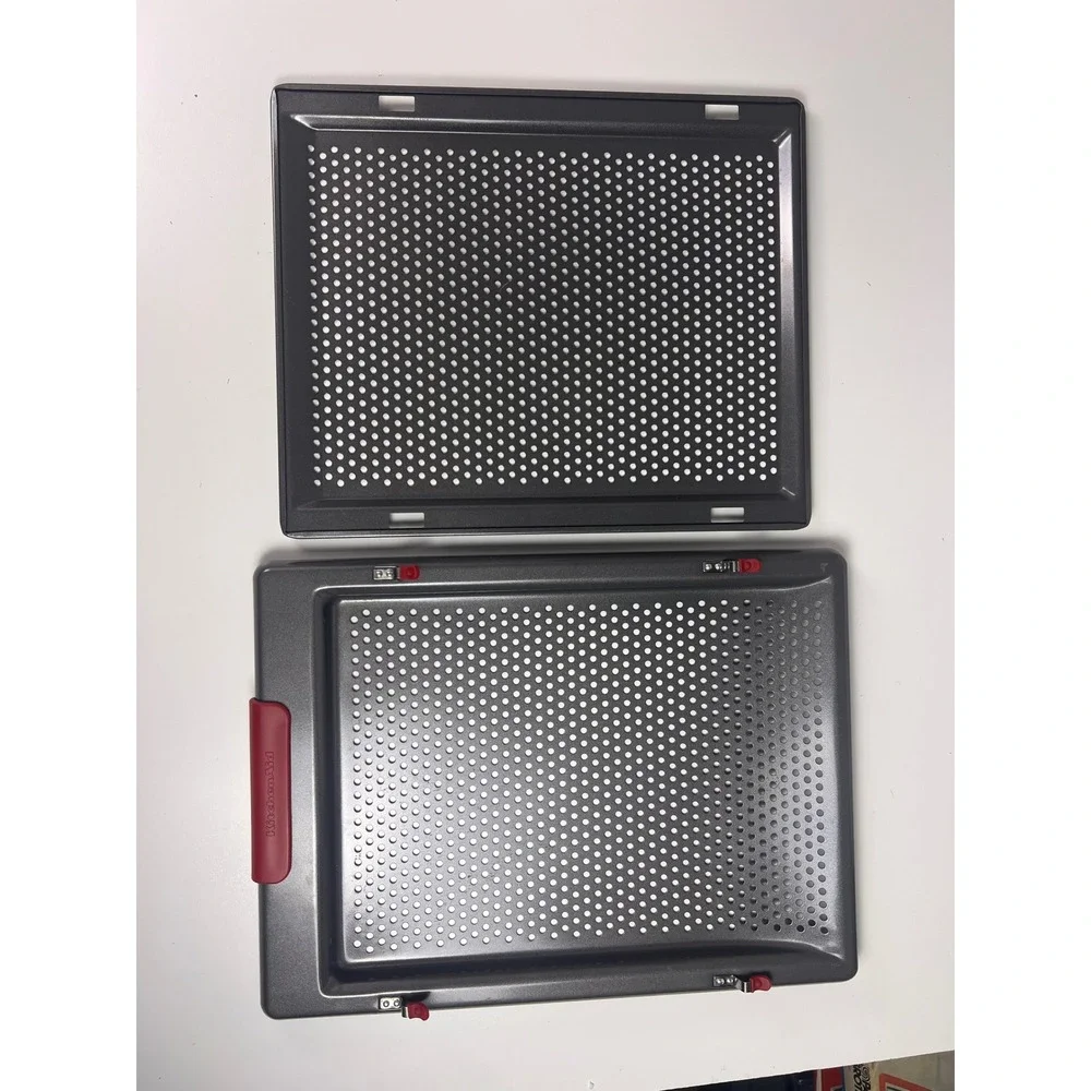 KitchenAid‎ FRENCH FRY FLIPPER / CRISPER/GRILLER PANS With Red Silicone Handle